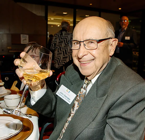 Man drinking wine